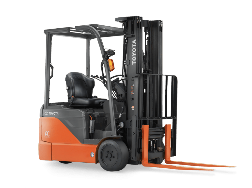 Toyota's 3-Wheel Electric forklift