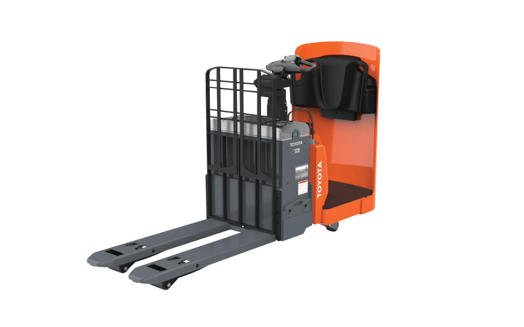 Toyota Material Handling launches three new electric forklift models that maximize operator comfort while improving efficiency. Pictured: Toyota Industrial Tow Tractor (Left), Center Rider Stacker (Left), Side-Entry End Rider (Middle) Side-Entry End Rider (Right)