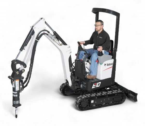 Bobcat E10 SIDE VIEW