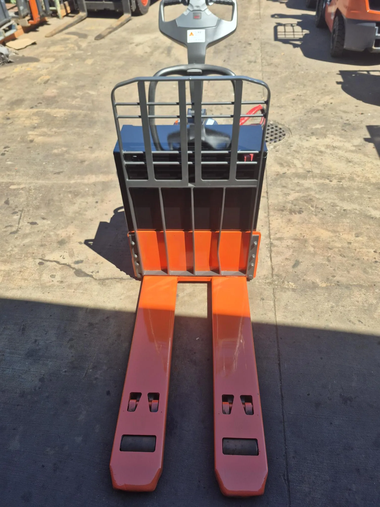Toyota Electric Walkie Pallet Jack, Back View
